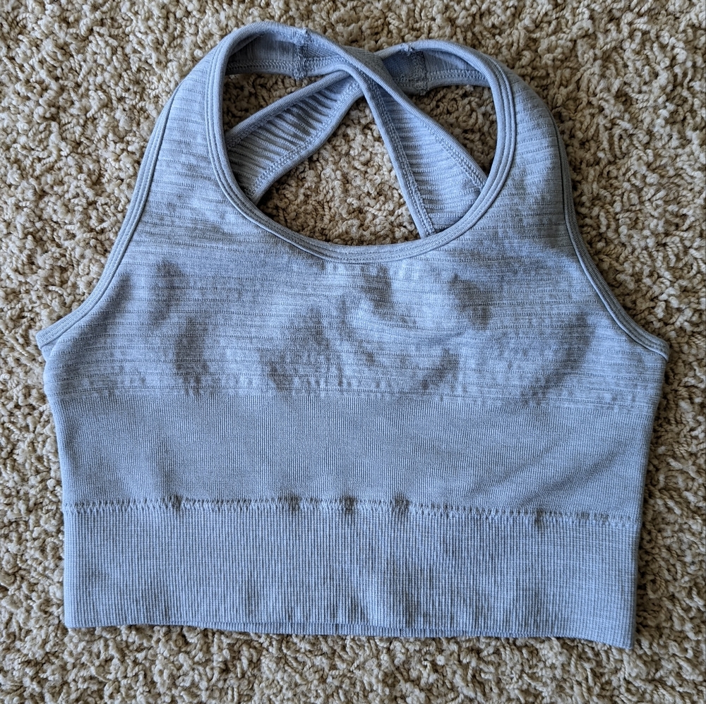 Alphalete Silver Grey Vault Bra